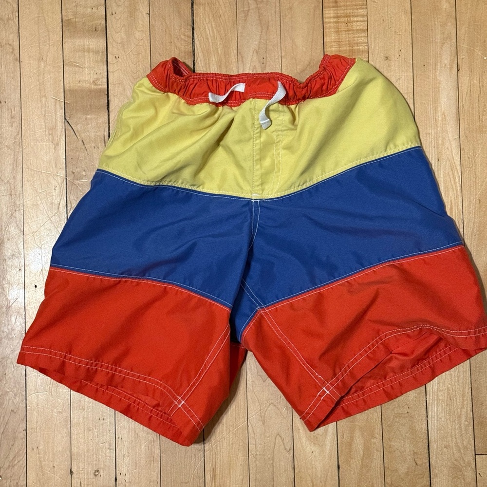 Hanna Andersson Striped Swum Trunks - Size 12